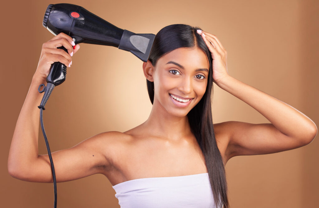 how to blow dry straight